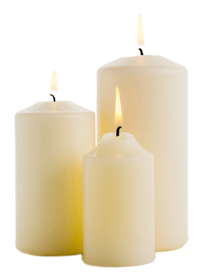 The Group Candle, Candles, Candle, Triple Image, White Candle PNG Images
