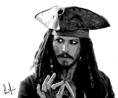 Captain Jack Sparrow Stencil Png PNG Images