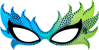 Blue carnival mask transparent images png