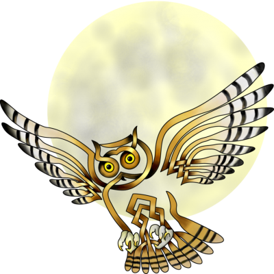 Celtic Knot Owl Celtic Art Png PNG Images