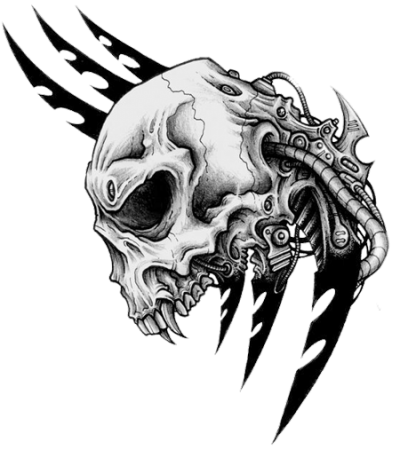 Tribal Skull Tattoos Png Transparent PNG Images