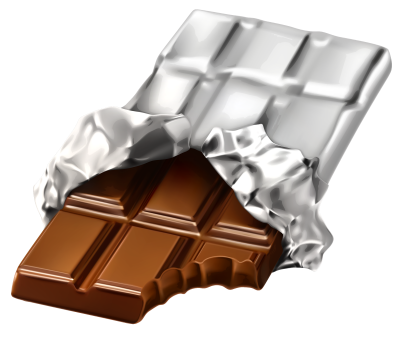 Chocolate In Foil Illustration Transparent Background PNG Images