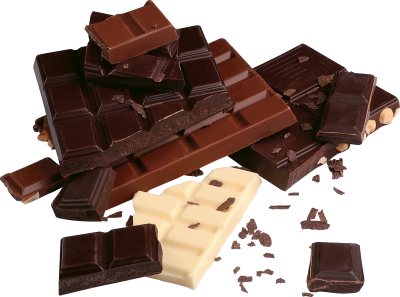 Dark, Milk, White Mixed Chocolate Flavors Transparent Background PNG Images