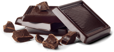 Delicious dark chocolate and small pieces hd transparent icon png
