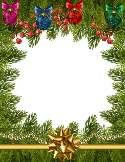 Christmas Gift Transparent Frame Border PNG Images