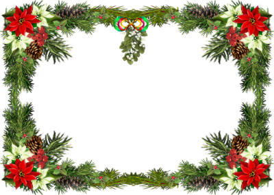 Floral Frames Christmas Border Transparent PNG Images