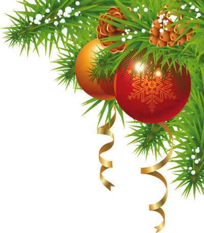 Red Balls Christmas Border Background Png Transparent PNG Images