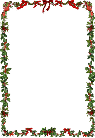 Stylish Christmas Border Frame Transparent Png Background PNG Images
