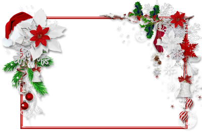 Square Christmas Ornate Frame Picture PNG Images