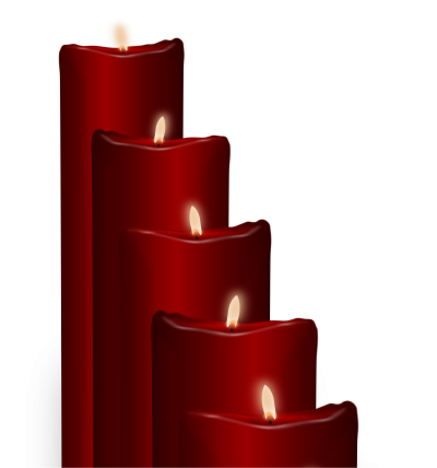 Red Church Candles PNG Images