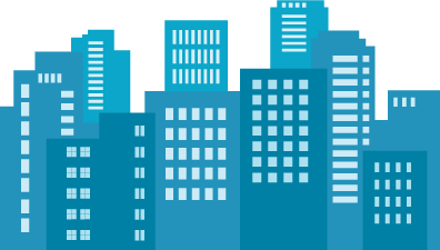 Blue Company Buildings Graphic Illustration Png Clipart PNG Images