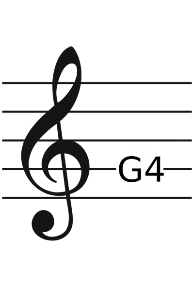 Treble Clef With Ref Note Png PNG Images