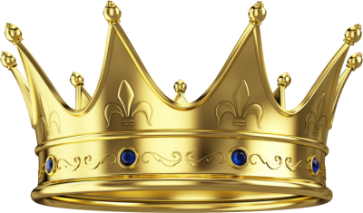 Shiny Gold Crown PNG Images