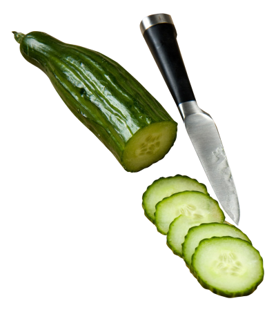 Cucumber transparent slices image png