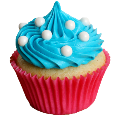 Blue Cream Vanilla Cupcake Png Hd Photo Download PNG Images