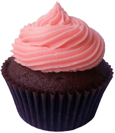 Chocolate Cupcake Hd Background Free Download With Pink Cream PNG Images