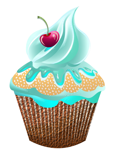 Cherry Birthday Cupcake Transparent Clipart Photo PNG Images