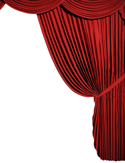 Corner Curtains Clipart Red Png PNG Images