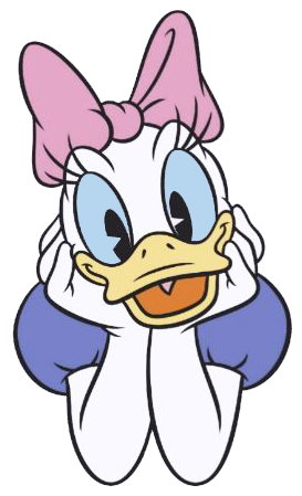 Confused daisy duck clipart png