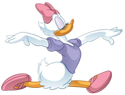 Daisy duck dance clipart png