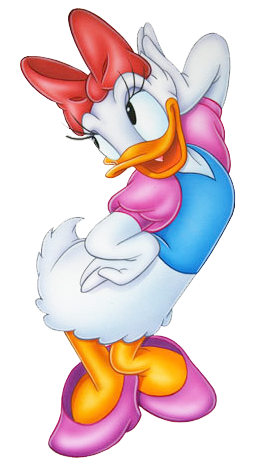 White Girl Daisy Duck Clipart PNG Images