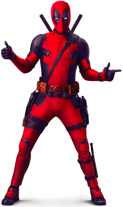 Funny Posing Costumed Real Deadpool Transparent Free PNG Images