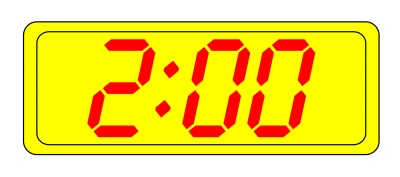 Digital Clock Simple PNG Images