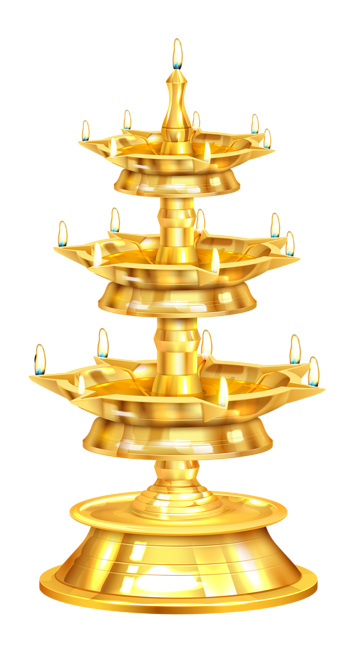 Gold Diwali Candlestick Diya Png Images PNG Images