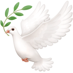 White Dove Holding A Leaf With Its Mouth Png Clipart PNG Images