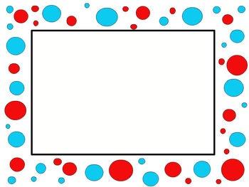 Download Dr Seuss Border Dots Frame PNG Images