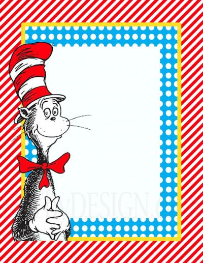 Dr Seuss Border Cut Out PNG Images