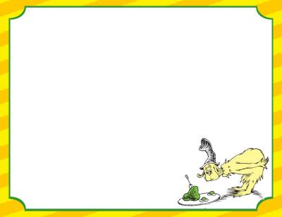 Dr Seuss Border Vector PNG Images