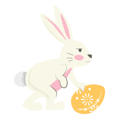 Easter Bunny Vector PNG Images
