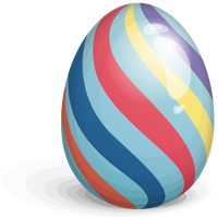 Easter Egg Line Shpaes No Background PNG Images