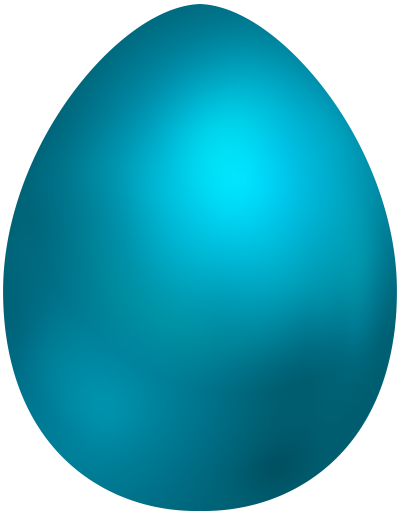 Easter Simple Light Blue Egg Transparent PNG Images