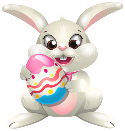 White Easter Bunny Transparent Png PNG Images