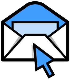 Blue Arrow And Open Email Logo Hd Png PNG Images