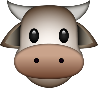 Cow Emoji Png Transparent PNG Images