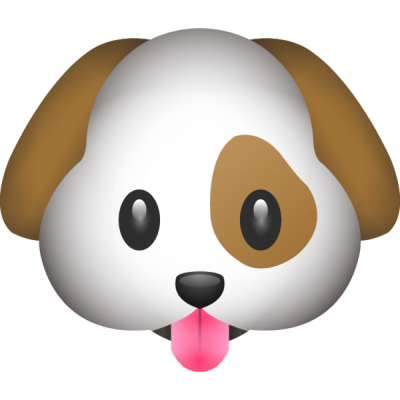 Dog Emoji Transparent PNG Images