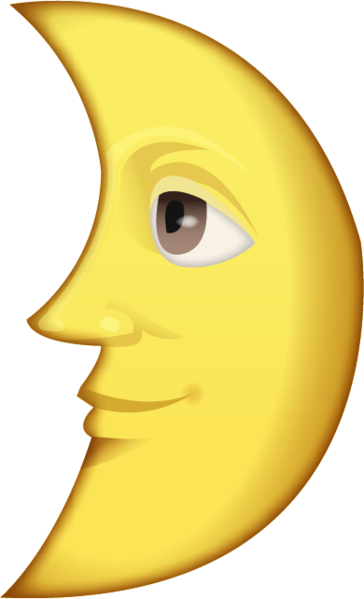 Half Moon Emoji Hd Transparent PNG Images
