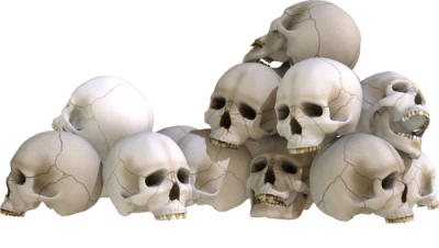 Evil skull transparent the within render png