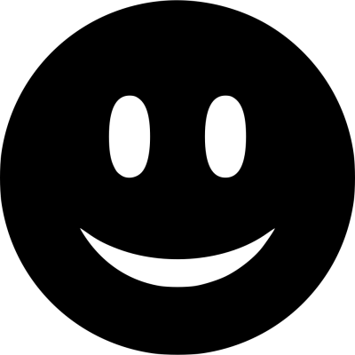 Black Smiley Face Png Icon PNG Images