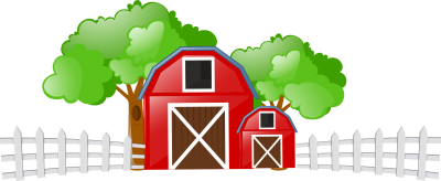 Cartoon Red House Farm Background Transparent PNG Images