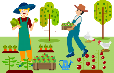 Quality Cartoon Gardener, Farm Transparent Background PNG Images