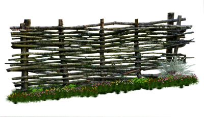Weaved Wooden Fence Png PNG Images