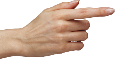Right One Finger Hand Image Transparent PNG Images