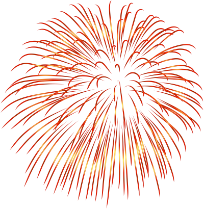 Red Fireworks Illustration Clipart PNG PNG Images