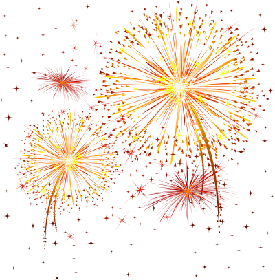 Stylish Fireworks Display PNG PNG Images