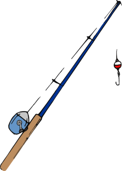 Navy Blue Fishing Pole Clipart Icon PNG Images