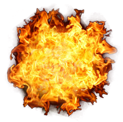 Round Big Flame Transparent Free PNG Images